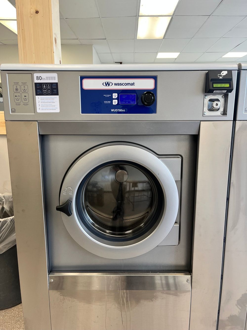 80 lb Wascomat washer at Loveland Laundromat